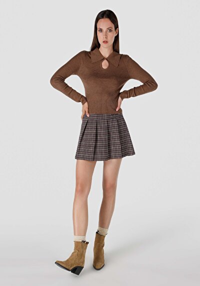 Image de Pull Marron Slim Fit   Femme