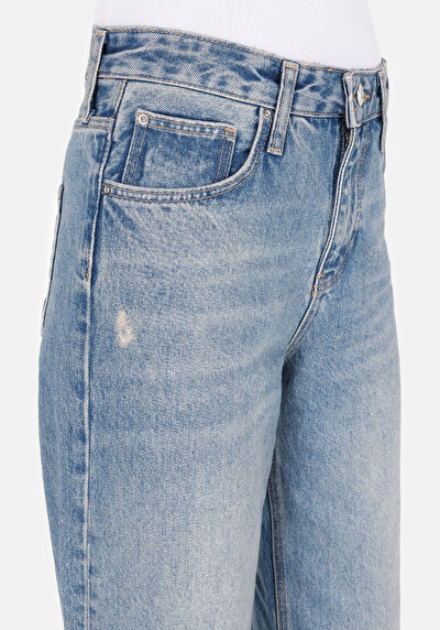 Image de 970 Berry Pantalon Denim   En  Regular Fit Femme