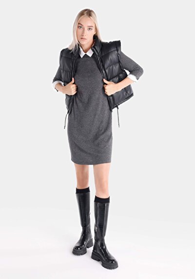 Image de Robe Anthracite Regular Fit    Femme