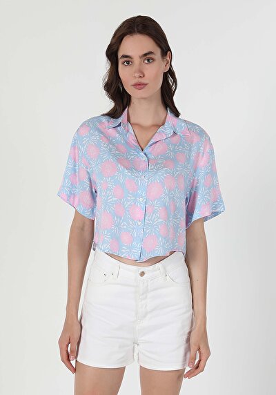Image de Chemise À Manches Courtes Multicolou  Regular Fit Femme