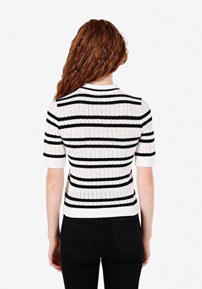 Image de Tricot Blanc Slim Fit Femme