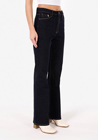 Image de 791 Monica Pantalon Bleu En Regular Fit Femme