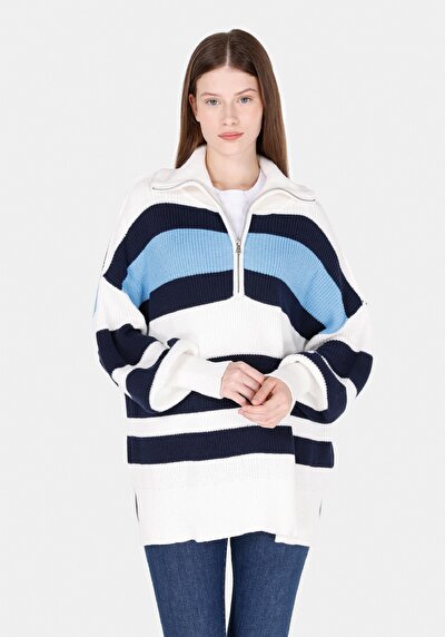 Image de Pull Multicolou Comfort Fit Manches Longues  Femme