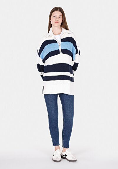 Image de Pull Multicolou Comfort Fit Manches Longues  Femme