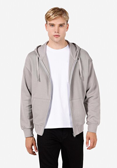 Afficher les détails de Pull-over Blanc Oversize Fit  Homme