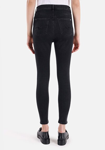 Image de 760 Diana Pantalon Noir En Skinny Fit Femme