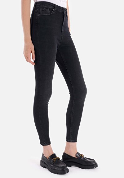 Image de 760 Diana Pantalon Noir En Skinny Fit Femme