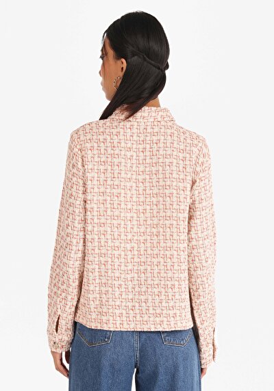 Image de Chemise À Manches Longues Marron Regular Fit Droit Ratière Femme