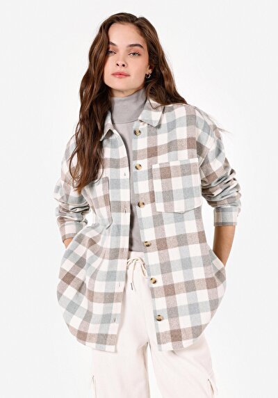 Image de Chemise À Manches Longues Regular Fit Plaid Femme