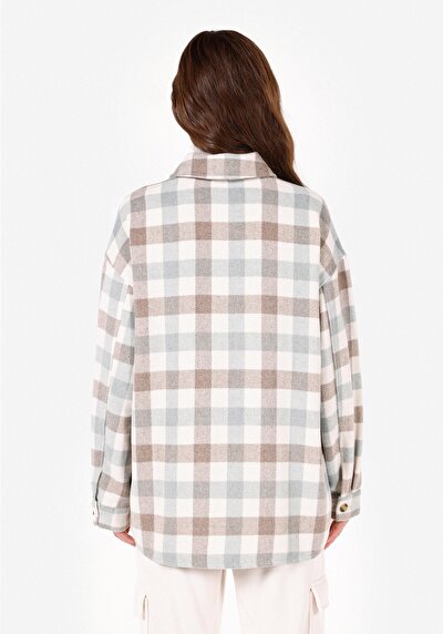 Image de Chemise À Manches Longues Regular Fit Plaid Femme