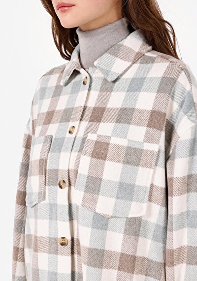 Image de Chemise À Manches Longues Regular Fit Plaid Femme