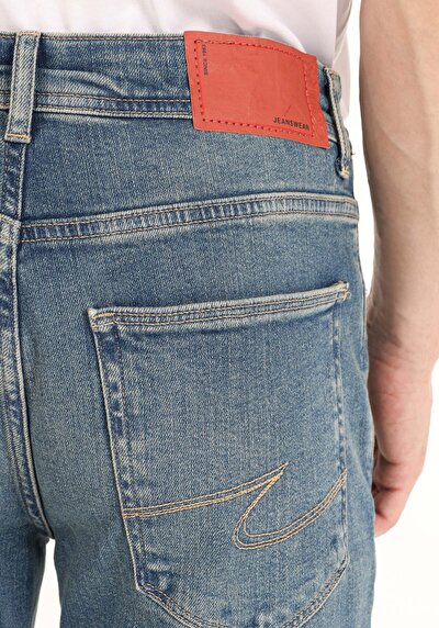 Afficher les détails de 045 David Pantalon Bleu   En  Regular Fit Homme