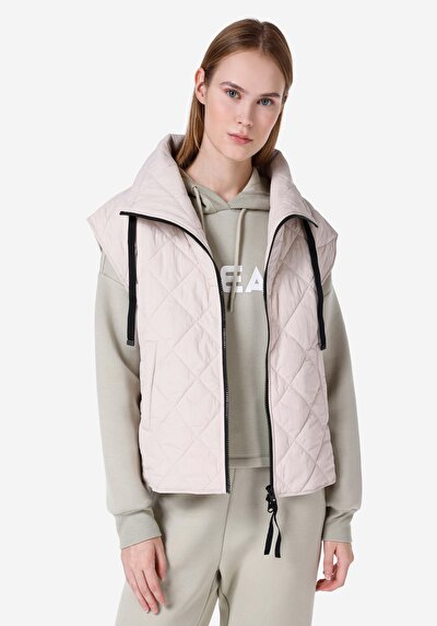 Afficher les détails de Gilet Blanc Regular Fit Femme