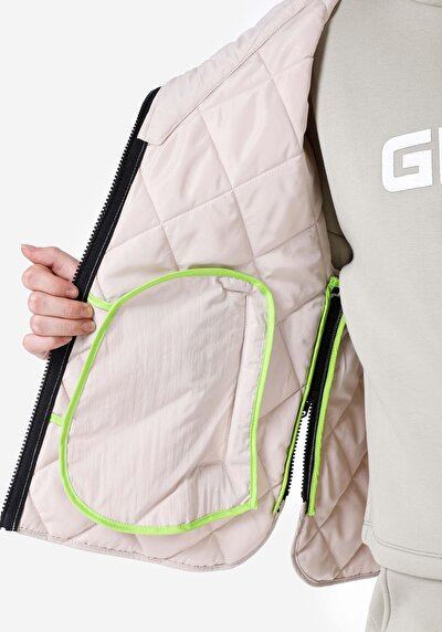 Afficher les détails de Gilet Blanc Regular Fit Femme