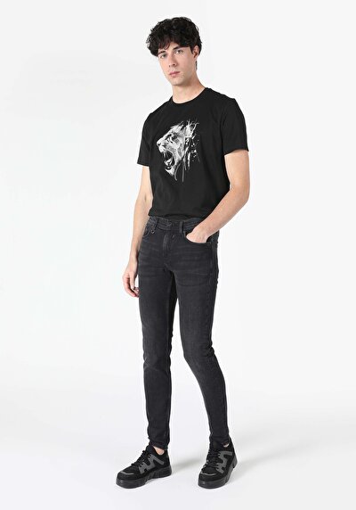 Image de 040 Alex Pantalon Noir   En  Skinny Fit Homme