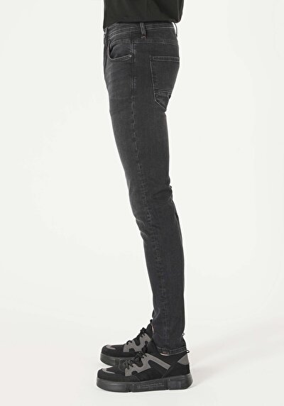 Image de 040 Alex Pantalon Noir En Skinny Fit Homme
