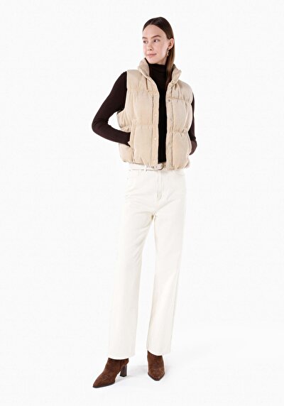 Afficher les détails de Gilet Beige Regular Fit Femme
