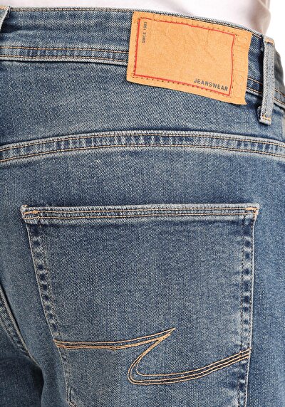 Image de 045 David Pantalon Bleu   En  Regular Fit Homme