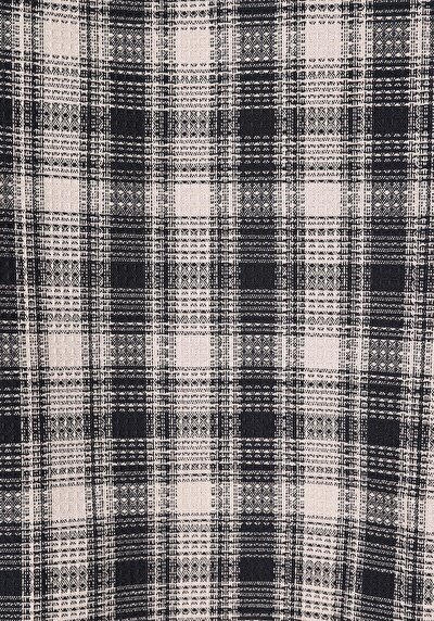 Image de Chemise À Manches Longues Noir Regular Fit Plaid Ratière Homme