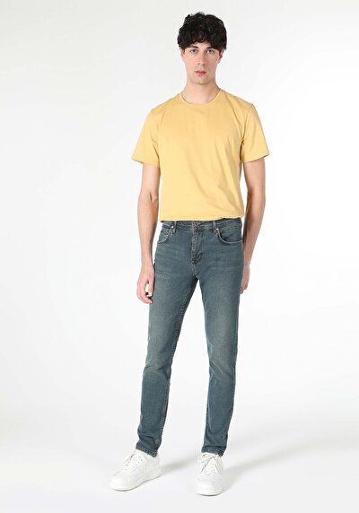 Image de 041 Danny Pantalon Bleu Foncé   En  Slim Fit Homme