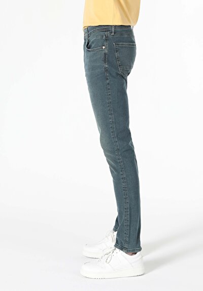 Image de 041 Danny Pantalon Bleu Foncé   En  Slim Fit Homme