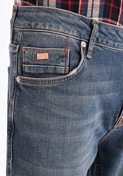 Image de 067 Jack Pantalon Bleu   En  Regular Fit Homme