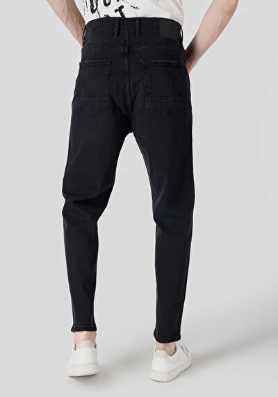 Image de 058 Otto Pantalon Gris En Loose Tapered Fit Homme