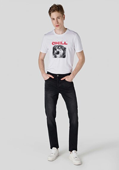 Image de 046 Marco Pantalon Noir En Loose Straight Fit Homme
