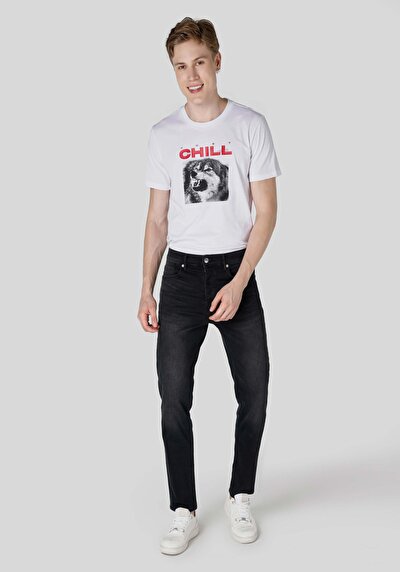 Image de 046 Marco Pantalon Noir En Loose Straight Fit Homme