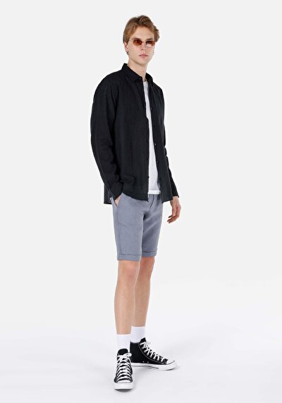 Afficher les détails de Short Bleu Regular Fit Homme