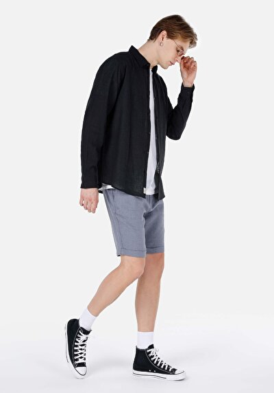 Afficher les détails de Short Bleu Regular Fit Homme