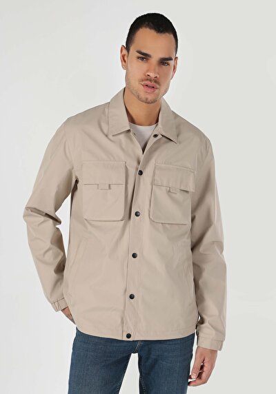 Afficher les détails de Veste Beige Regular Fit    Homme
