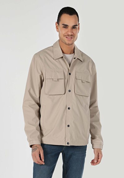 Afficher les détails de Veste Beige Regular Fit    Homme
