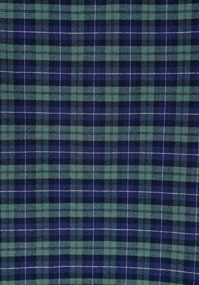 Afficher les détails de Chemise À Manches Longues Vert Regular Fit Plaid Sergé Homme