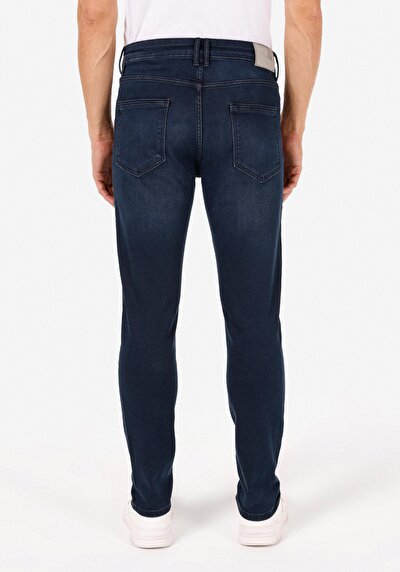 Afficher les détails de 035 Ryan Pantalon Bleu Skinny  Leg High Rise En Jean Skinny Fit Homme