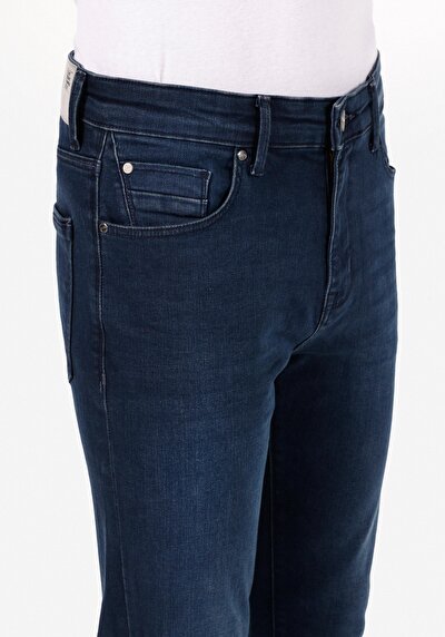 Afficher les détails de 035 Ryan Pantalon Bleu Skinny  Leg High Rise En Jean Skinny Fit Homme