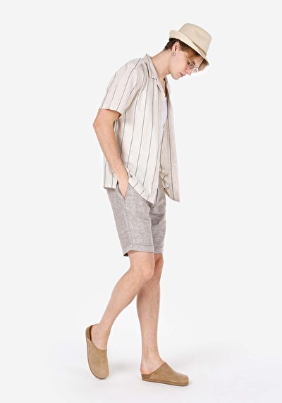 Image de Short Marron Regular Fit Homme
