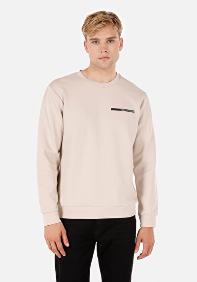 Image de T-shirt À Manches Longues Beige Regular Fit  Homme