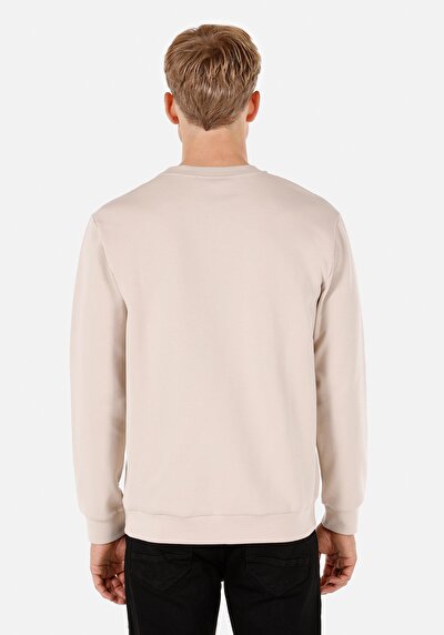 Image de T-shirt À Manches Longues Beige Regular Fit  Homme
