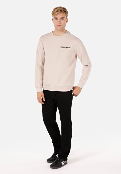 Image de T-shirt À Manches Longues Beige Regular Fit  Homme