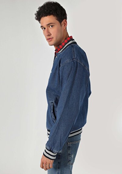 Afficher les détails de Veste De Blazer Bleu Oversize Fit   Homme
