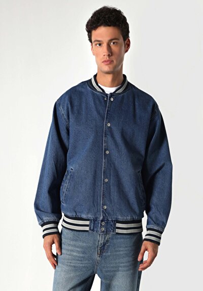 Image de Veste De Blazer Bleu Oversize Fit Homme