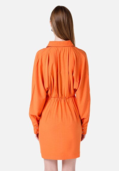 Afficher les détails de Robe Orange Slim Fit    Femme