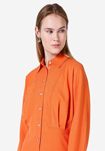 Afficher les détails de Robe Orange Slim Fit    Femme