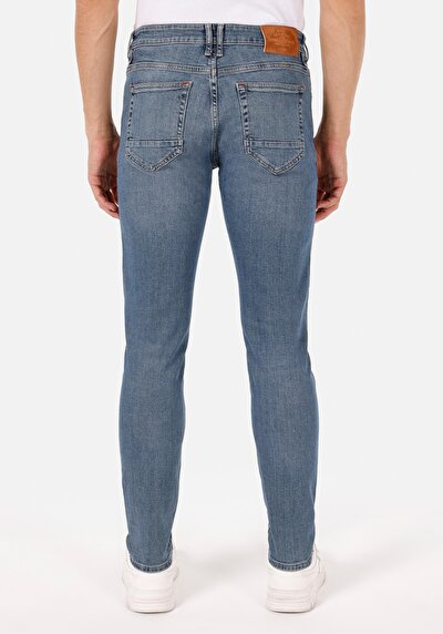Image de 041 Danny Pantalon Bleu Foncé En Slim Fit Homme