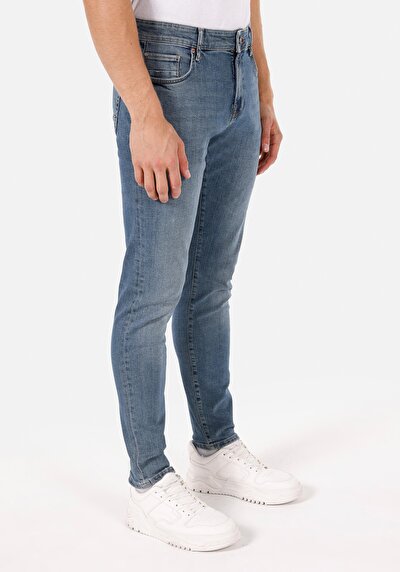 Image de 041 Danny Pantalon Bleu Foncé En Slim Fit Homme