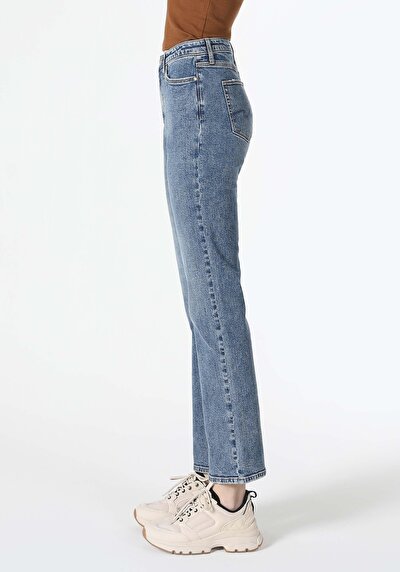 Image de 792 Mila Pantalon Bleu   En  Regular Fit Femme