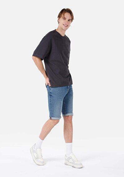 Image de Short Denim Straight Fit Homme