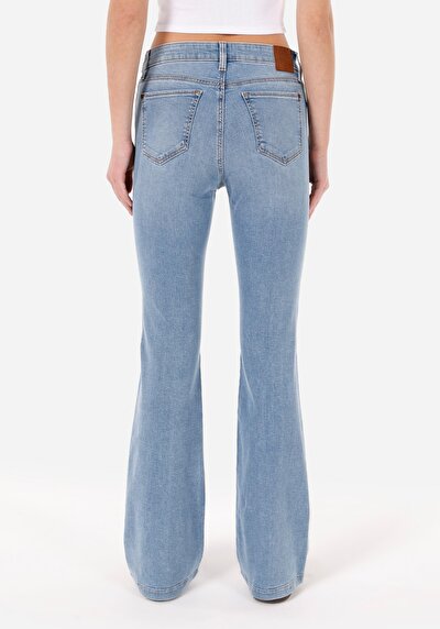 Image de 772 Lonna Pantalon Bleu   En  Slim Fit Femme