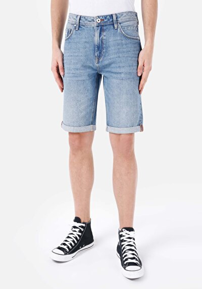 Afficher les détails de Short Bleu Regular Fit Homme
